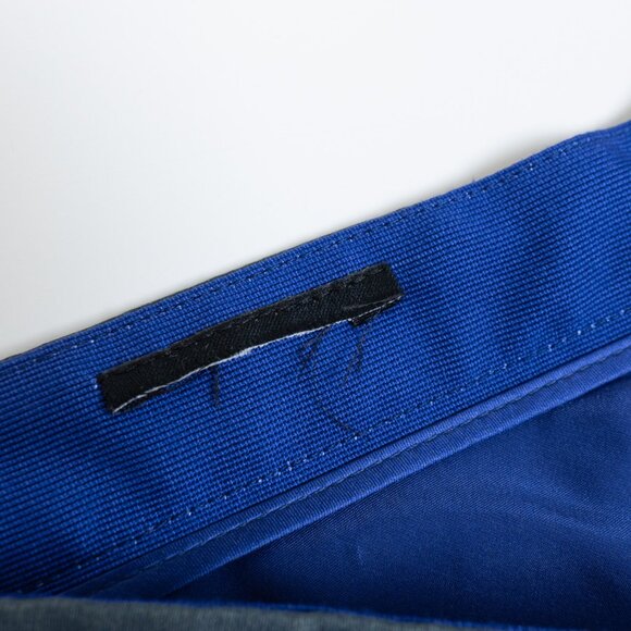 Silk Midi Skirt Floral A-lined Lined Blue Ombre - Picture 12 of 13